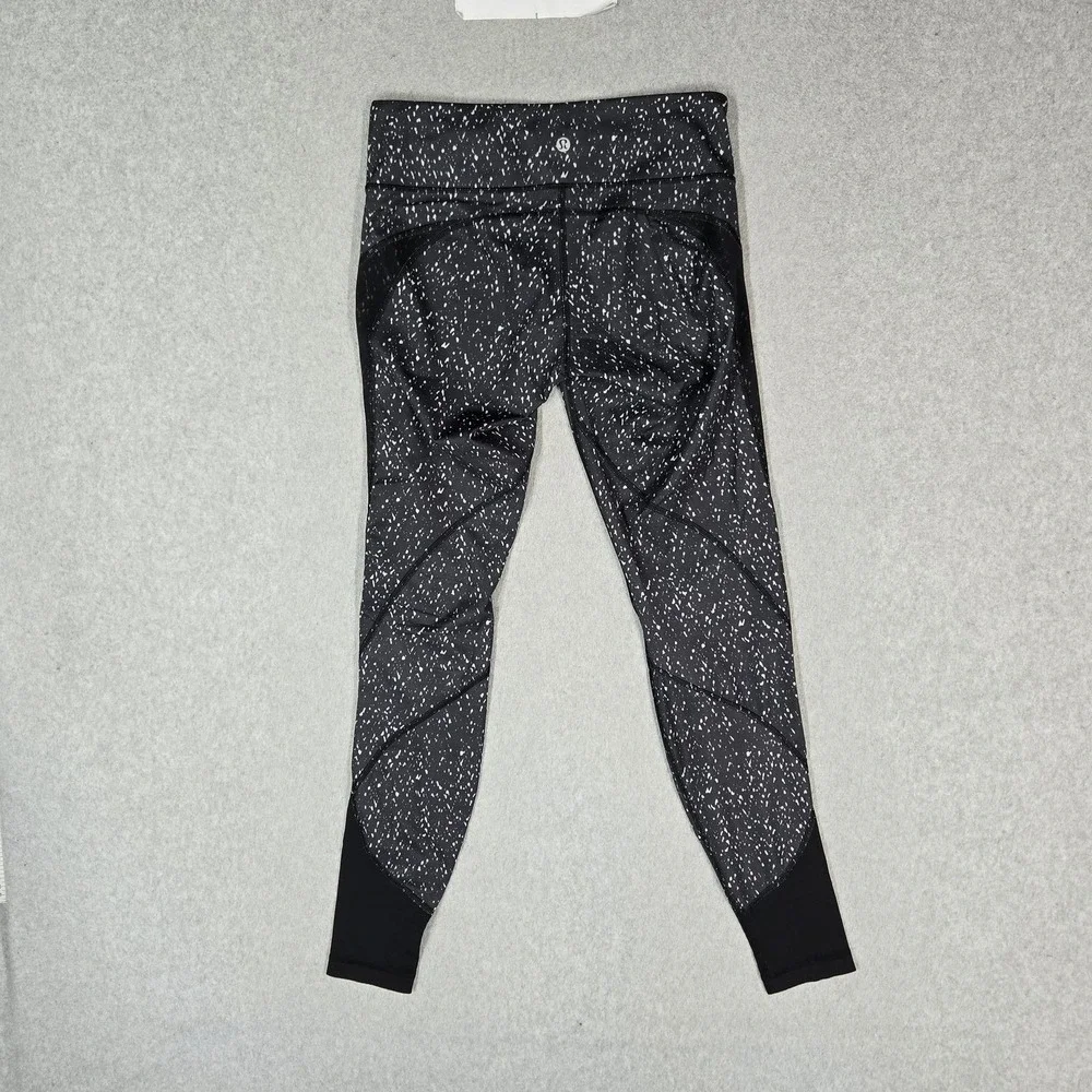 Lululemon Women Activewear Pants 6 Black Fit Physical Yoga Legging Luon